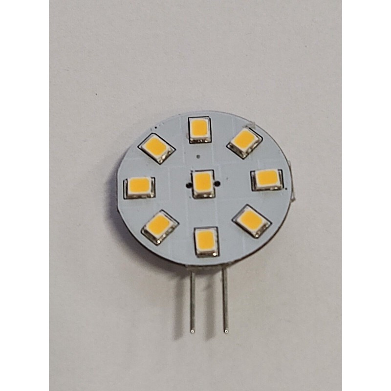 9 Led 4x Bombilla G4 9 Leds Blanco Cálido 90 Lm Conector Lateral 12v VW T5 ...