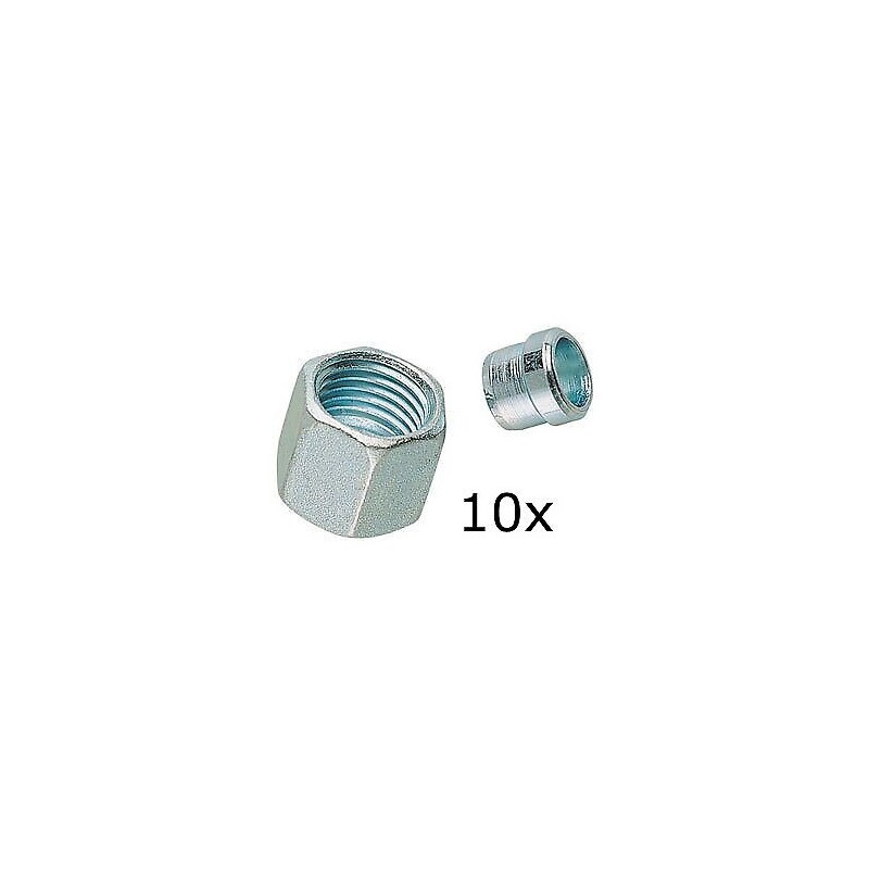 10x Tuerca + Oliva Hermeto 8mm GOK Truma Llave Gas Regulador Empalme Calefacción
