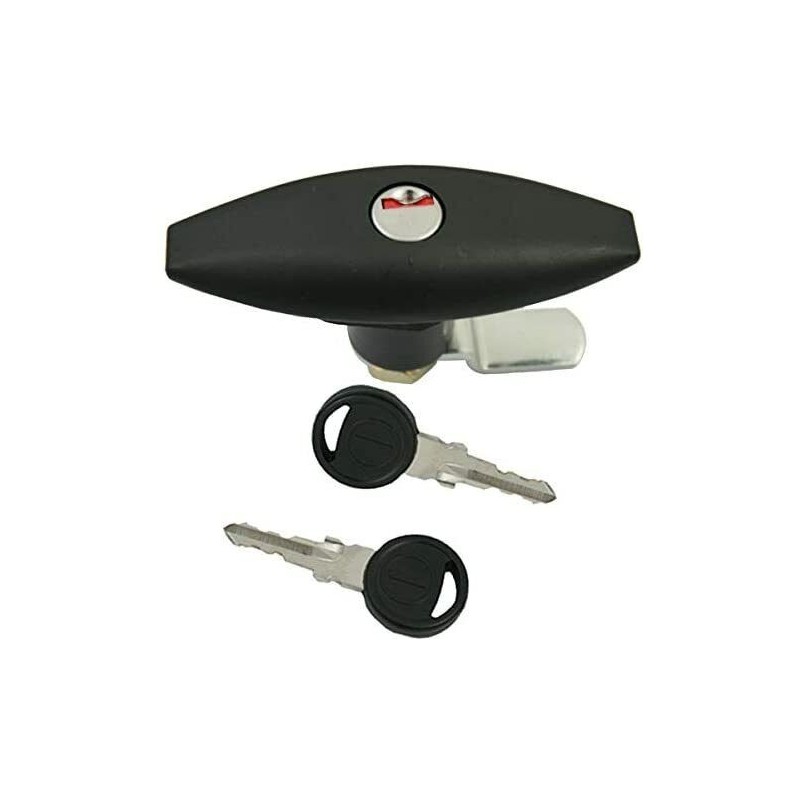 Fermeture De Porte Zadi Blanc Ovale Push Type B - 110mm - Camping-car