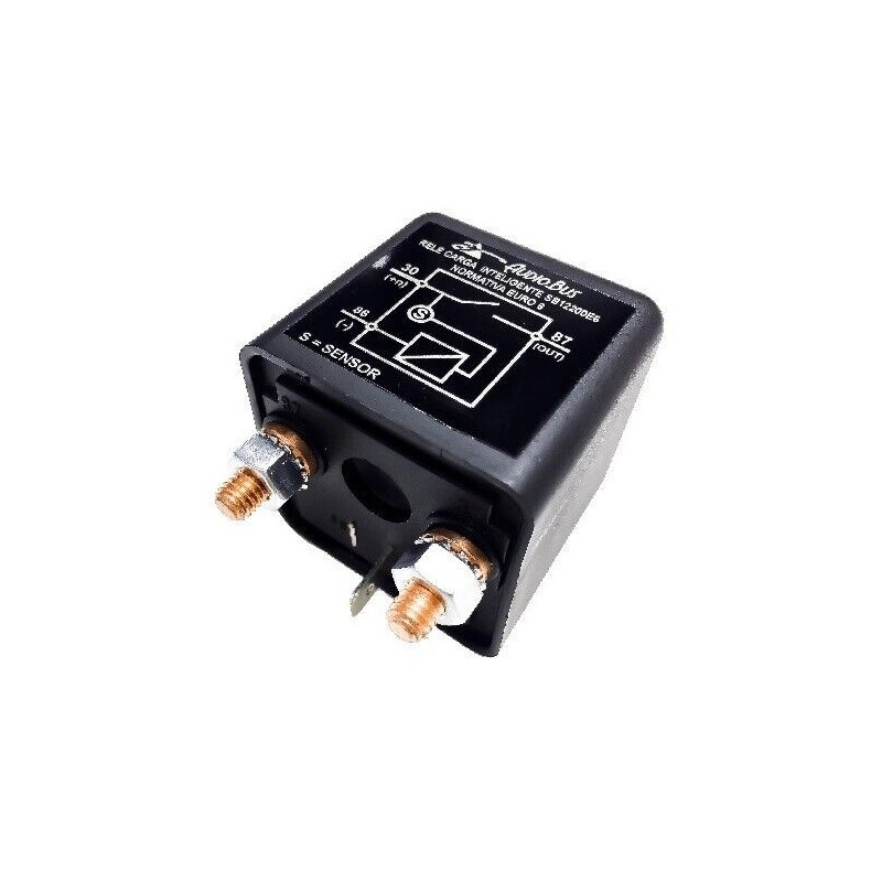 12 V/140 A BSR Relè di separazione completo con cavo 3 m, relè di separazione della batteria, relè di separazione 12 V, batteria secondaria con display a LED, per camper, furgone, SUV
