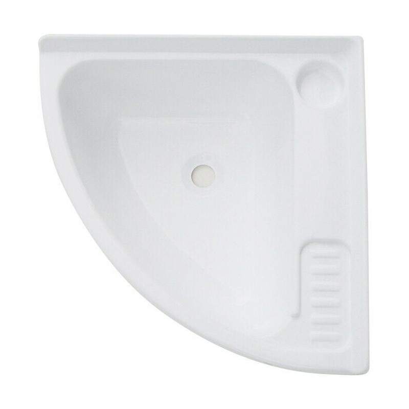 Lavabo Plástico 400x400 Esquinero Blanco Baño Ducha Pica Camper Autocaravana