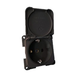 Enchufe 220v Gris Antracita...