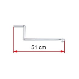 Manivela Corta 51 cm Toldo...
