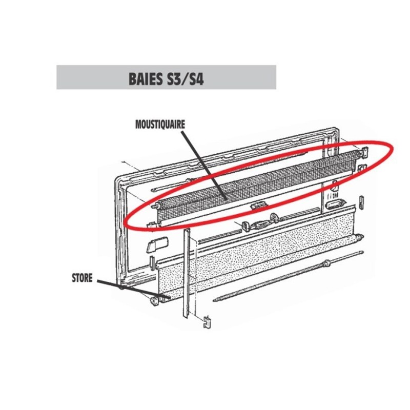Fenêtre (Dalle Seulement) Seitz 700X300 Gris DOMETIC Ags50700X300