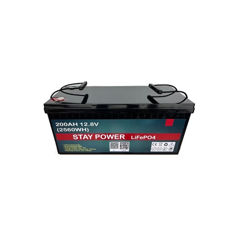 OFERTA Batería de Litio LiFePO4 200Ah Stay Power 522x340x218 Camper Autocaravana